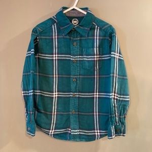 Boys Size XS Long Sleeve Plaid Flannel Shirt